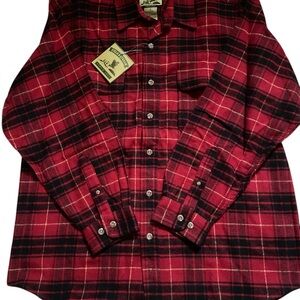 Field & Stream Red and Black Plaid Men's Shirt
